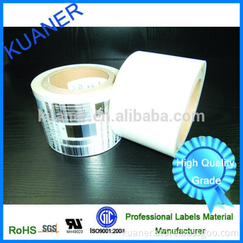 PP film self adhesive label material